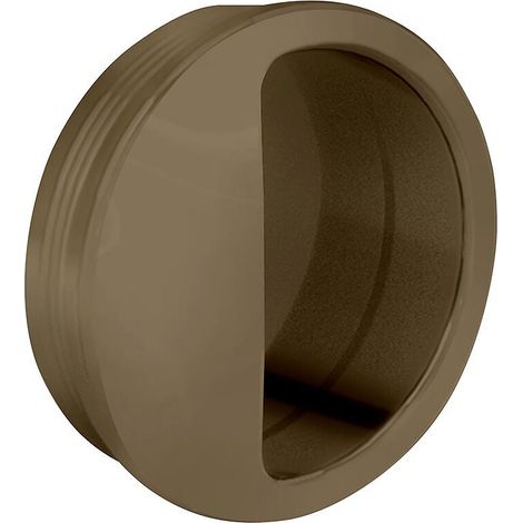 Slid'Up By Mantion – Poignée cuvette ronde 55 mm – Encastrable en plastique beige – Pour porte coulissante – Profondeur 11 mm – Garantie 5 ans