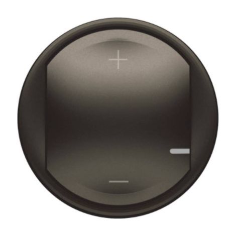 Placca interruttore Legrand variateur 2 fils graphite 6x6 cm