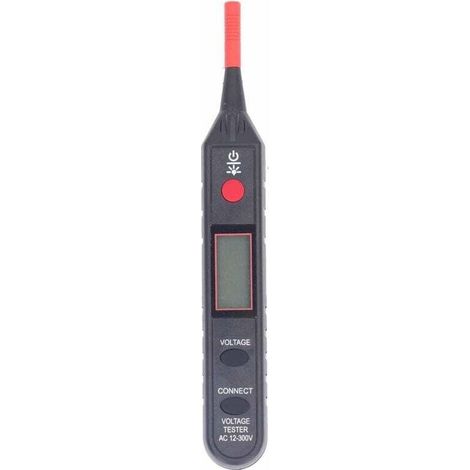 Détecteur de Tension Sans Contact 12-300V avec Alarme Sonore et Lumineuse Testeur Électrique Portable
