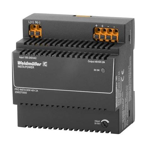 Weidmüller PRO INSTA 96W 48V 2A Fuente de alimentación, fuente de alimentación conmutada, 48 V, 2580270000