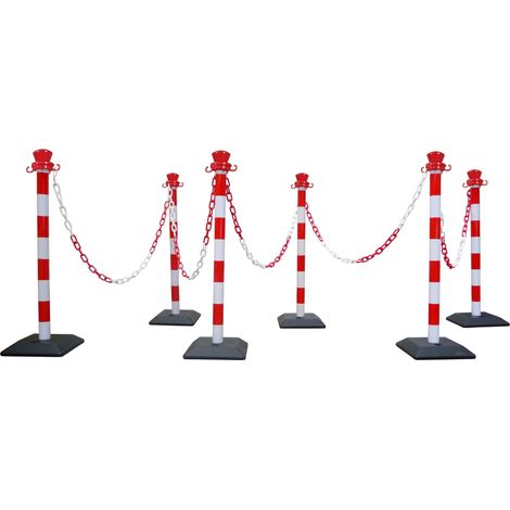 Barrière sécurité RS PRO Rouge, blanc en ABS Haut. 950 mm ( Prix pour 1 )
