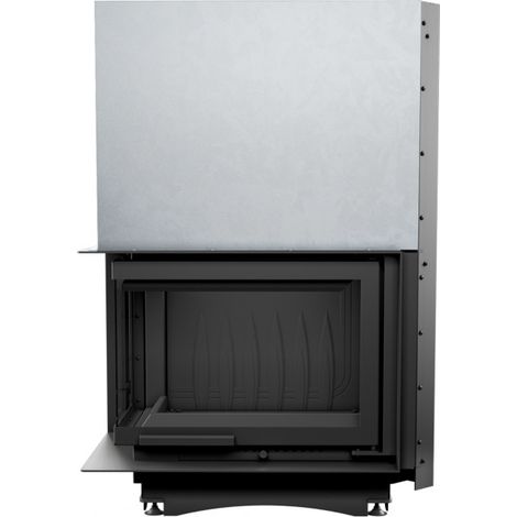 Inserto para chimenea MAJA 8 BS cristal en el lado izquierdo puerta de guillotina (1/4)
