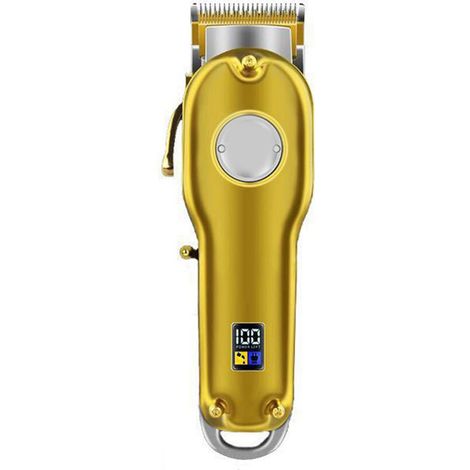 Tondeuse à cheveux électrique professionnelle en acier au carbone, portable et rechargeable directement (prise UE 3,6 V). (1/5)