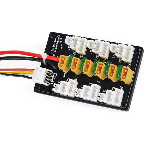 Carte de Charge parallèle RC XT30 Extension de Chargeur d'équilibre Prise XT60 avec Adaptateur de fiche Banane Compatible avec Les Batteries LiPo 1S 2S 3S (1/5)