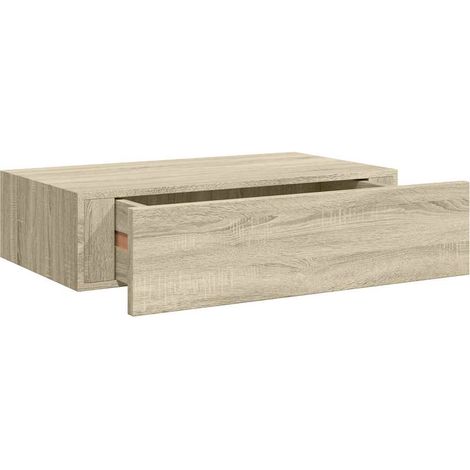Wall-mounted Drawer Shelf Oak 40x23.5x10cm MDF vidaXL