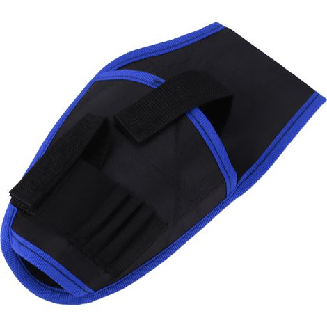 Multifunktionales Gürtelholster für 12-V-Akkuschrauber, aus Polyester, mit TZ-191-Halterung, blauer Einfassung (1/5)