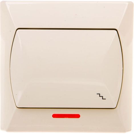 Interruptor de escalera Accent con retroiluminaci贸n, color beige 艁P-3AS/01