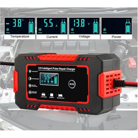 Caricabatteria intelligente automatico 12V ripara batterie auto moto DW2022 (1/3)