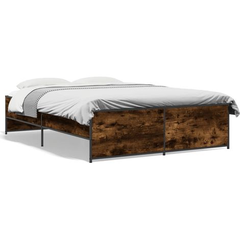 Maison Exclusive - Giroletto Rovere Fumo 135x190 cm in Legno Multistrato Metallo (1/5)
