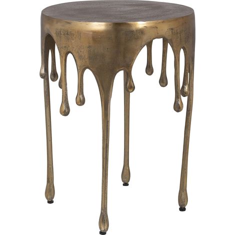 Table d'appoint Carly - Or brossé (1/4)