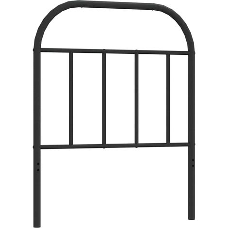 Maison Exclusive - Testiera di Ricambio in Metallo Nero 75 cm (1/5)