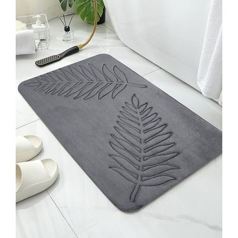 apis de Bain en Mousse à Mémoire de Forme,Tapis Salle de Bain Épaissi Tapis Sortie de Douche Absorbant,Mousse à Mémoire Forme Doux et Confortable