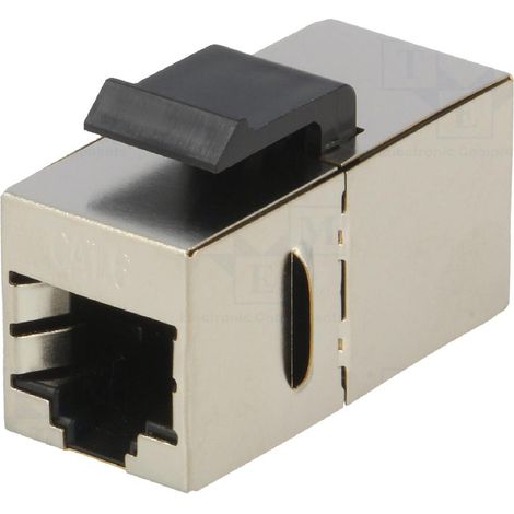 RJ45 femelle droit x2 Cat. 6 Keystone