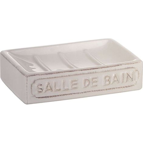 Porte-savon en céramique blanche Vivienne Gedy (1/5)