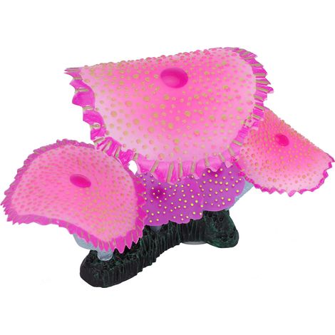 Corail artificiel en silicone, imitation corail, plantes d'aquarium, décoration paysagère, rouge (1/5)