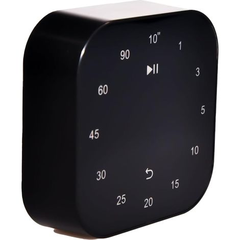 Timer magnetico touchscreen, pratico accessorio da cucina, adatto a cappe aspiranti e altre superfici metalliche, con robusta striscia magnetica in ABS, colore nero. (1/5)