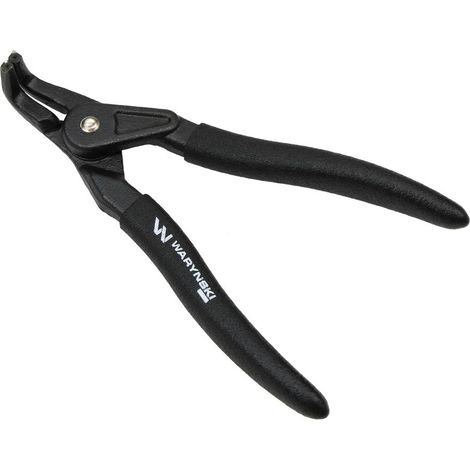Pince à circlips Waryński spécialisée, coudée extérieurement, 127 mm, pointe 0,9 mm (1/3)
