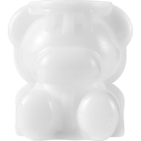 3D-Eiswürfelform in Bärenform – 4 Stück Silikon-Eiswürfelform – Fondant- und Harzform für Teddybären
