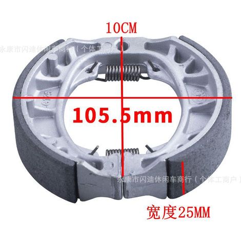 Plaquettes de frein pour véhicules électriques CG125, mâchoires de frein à tambour 196 cm³ 5,5 6,5 CV MB165 sans amiante (1/5)
