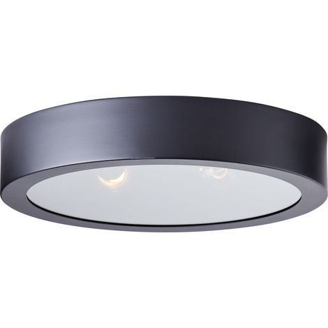 Brilliant Lampe Sandros Deckenleuchte 31cm schwarz/glas Metall/Holz schwarz 2x D45, E14, 40 W