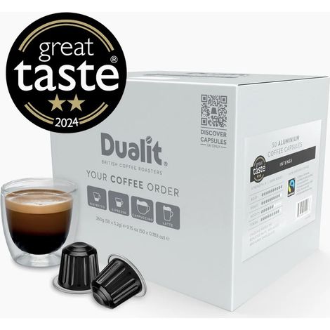 50 capsules en aluminium de café intense 100% arabica - Dualit - 15416 (1/4)