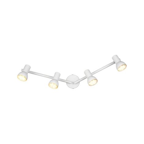 Trio Lighting Regleta de 4 focos pivotantes y móviles blanco CANTAR GU10 (no incl.) (1/5)