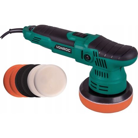 Polisseuse auto 125 mm - 650 W 7 disques de polissage vonroc (1/5)