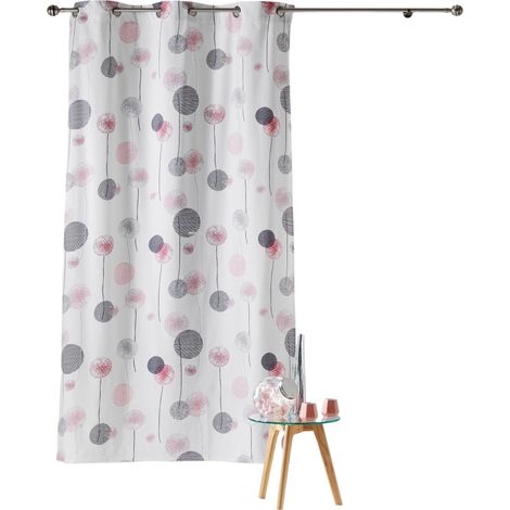 Rideau a oeillets en coton 140 x 280 cm Tina Rose