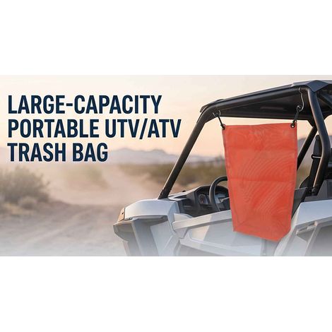 Sac poubelle UTV ATV grande capacité maille PVC portable pour la plupart des voiturettes de golf (1/5)