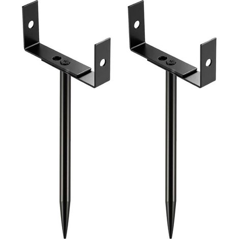 Fixation pour De Gouttière 2 Pièces Support Réglable Antirouille,Fixation gouttière Usage Jardin Terrasse Drainage Prévention Inondations Pelouse Toit (1/5)