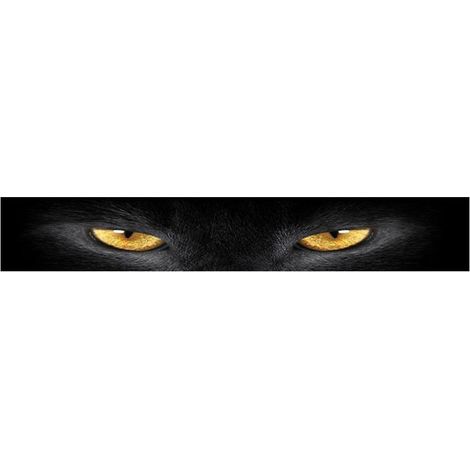 Autocollants pour pare-brise, autocollants de protection solaire pour lunette arrière, autocollants 3D stéréoscopiques œil de chat pour voiture