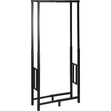TolleTour Kaminholzregal längen- und höhenverstellbar, 45/60/75 × 25 × 95/132/170 cm, 45/60/75 cm Länge, 400 kg, 25 cm Breite (1/5)