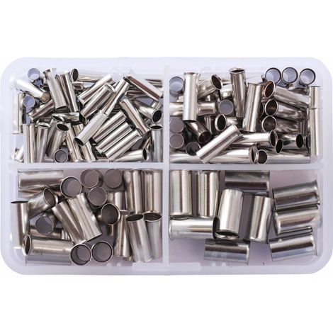 Quadrios 2010C393 Aderendhülsen-Sortiment 4 mm², 6 mm², 10 mm², 16 mm² Unisoliert 135 St. (1/5)