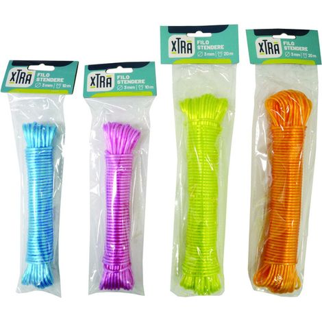 Cavo Stendibiancheria Colorato  - ø mm.3 x  mt.10 - 10 pz
