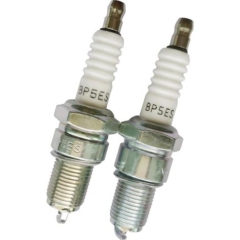 2 Pièces Bougie d'Allumage BP5ES,Compatible avec Moteurs Honda GX160/GX120/GXV120/GXV160 5HP 196cc,pour NGK 7734 BPR5ESTorch F5RTC,pour Petits Moteurs,Tondeuses et Équipements de Jardinage (1/5)