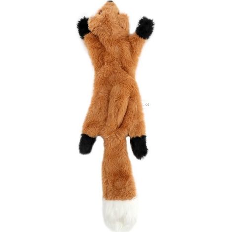 (Fox / M)Jouet en peluche qui fait du bruit à mâcher pour chiens,poupée en polaire pour chats, en forme d'éléphant, de canard, de (1/4)