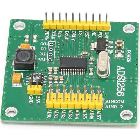 Convertisseur Analogique-Numérique 24 Bits 8 Entrées ADS1256 pour Mesure de Signal (1/5)
