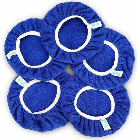 5 pièces(225-250mm) Bonnets de Polissage en Microfibre,Car Polisseuse Pad Bonnet Buffing Pad de Bonnets de Polissage Polissage polir Bonnets électrique pour Polisseuse-lustreuse Orbitale-ARCAN (1/5)