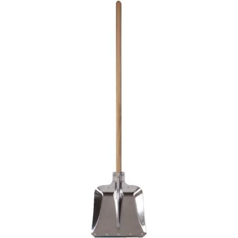 Schaufel horizont aluminium mit Stiel 2 mm dick 38x38 cm (1/3)