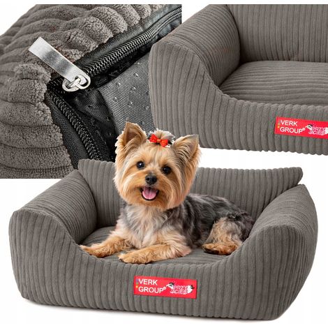 Tierbett Cord beige S (10) (1/5)