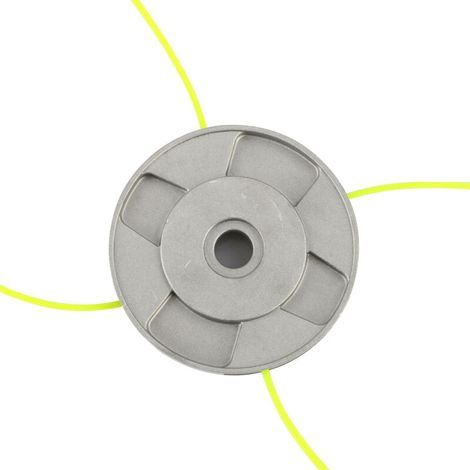 aluminium Tête de débroussailleuse Aluminium fils Tête Coupe-bordure 4 lignes Universel Tete Debroussailleuse pour Jardin,Pelouse,Patio (1/4)