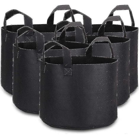 Sacs de plantation parfaits, sacs en feutre de 12 litres pour la plantation de tomates (5 pièces) (1/5)