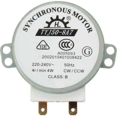 TYJ50-8A7 220-240V AC 4R/Min CW/CCW 50Hz Motor for Microwave Oven Turntable - RAPANDA (1/4)