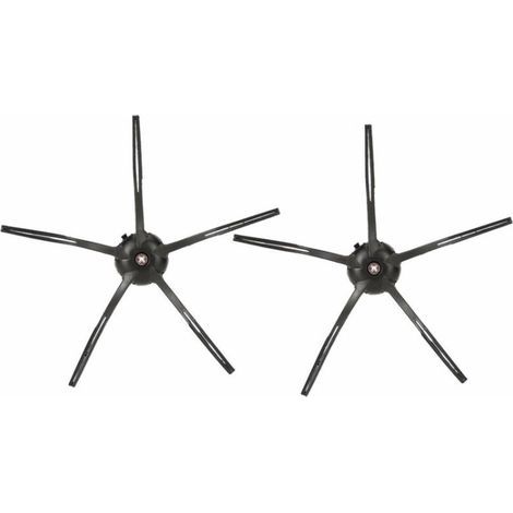 Pour Roborock S7, T7S/PLUS, accessoires de robot de balayage (4 brosses latérales triangulaires noires) (1/4)