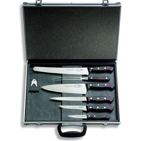 F. DICK Messer-Set Superior 7-teilig mit Magnetkoffer Kochmesser Fleischgabel