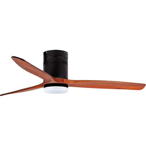 Ventilador Techo 132cm 35w Dc Negro/Madera Oscura ORBEGOZO