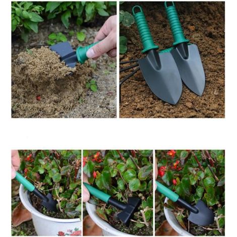 Outils De Jardinage - Set 10 Pièces En Acier Inoxydable - Pour Jardin Potager Et Pépinière - 1 Set (1/4)