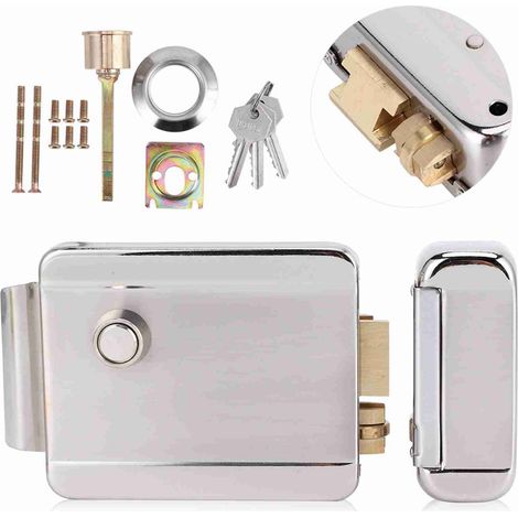 Serrure électrique à commande unique DC12V, antivol, pour porte de sécurité domestique (1/5)