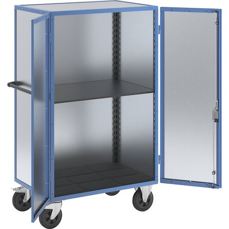 eurokraft pro, Armoire roulante, portes battantes en tôle