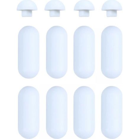 Universeller WC-Sitzpuffer, 8 Sitzpolster, 4 Deckelpolster, weiß (1/5)